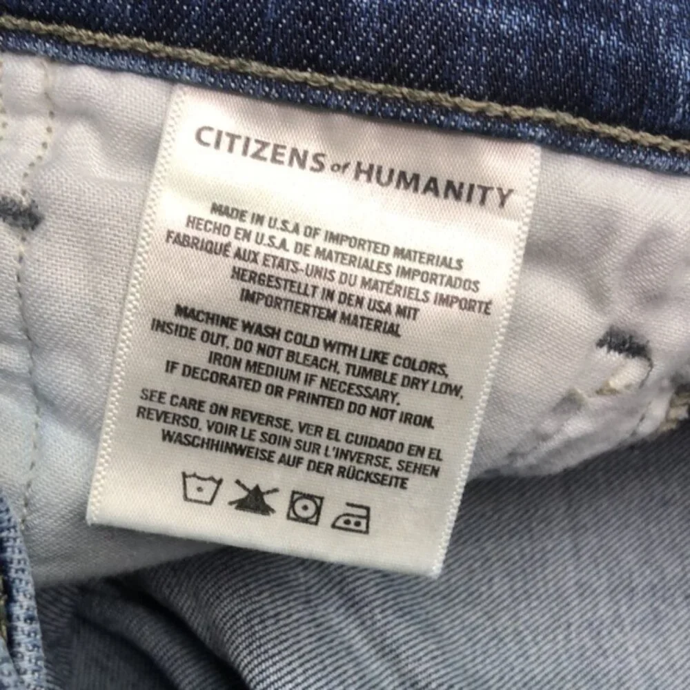MADE IN USA 🇺🇸 CITIZENS OF HUMANITY HARLOW HIGH RISE SLIM JEANS 28x30 🇺🇸